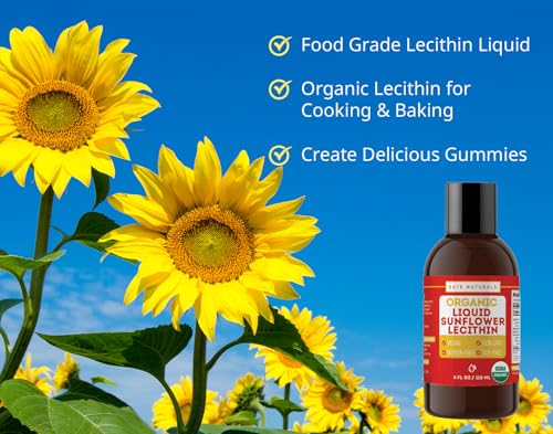 Image 4 of Kate Naturals Sunflower Lecithin Liquid for Cooking and Baking (4oz)