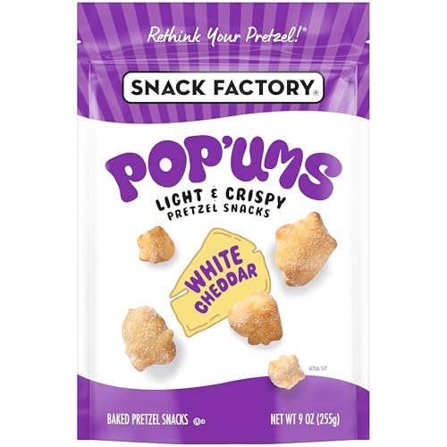 Image 1 of Default Title for the product Snack Factory Pop'ums White Cheddar Pretzel Snacks, 9 Oz Bag
