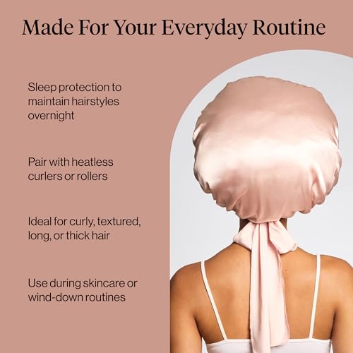 Image 14 of Kitsch XL Satin Bonnet for Sleeping