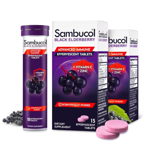 Image 3 of 15 Count (Pack of 2) for the product Sambucol Black Elderberry Effervescent Tablets