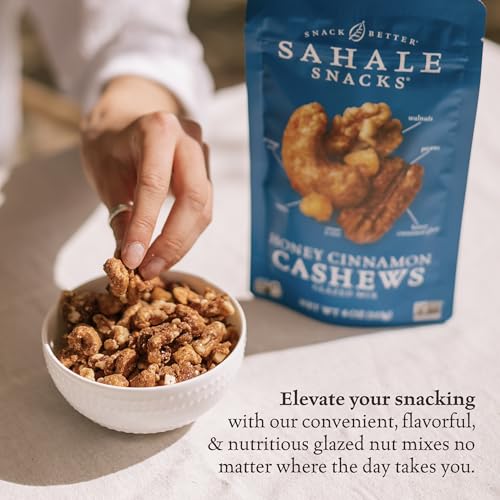 Image 6 of Sahale Snacks Honey Cinnamon Cashews Glazed Mix, 1.5 Ounce (Pack of 18)