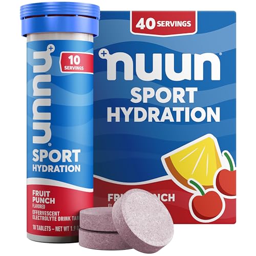Image 1 of Default Title for the product Nuun Sport Electrolyte Tablets Fruit Punch, GF & Vegan, 4 Pack