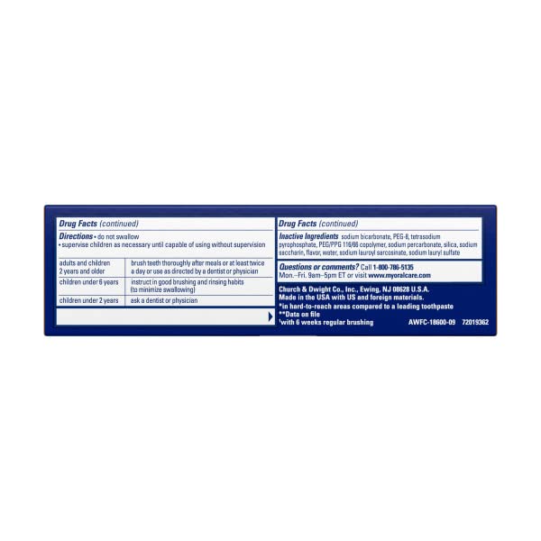 Image 5 of ARM & HAMMER Advance White Toothpaste - 0.9 Ounce (Pack of 3)