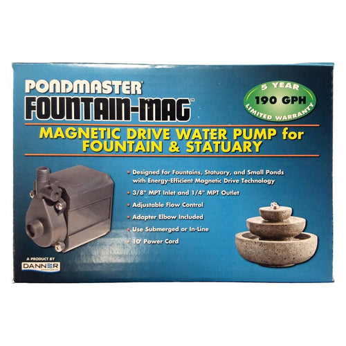 Pond-Mag Magnetic Drive Utility Pond Pump Model 1.9 (190 GPH) by Pondmaster