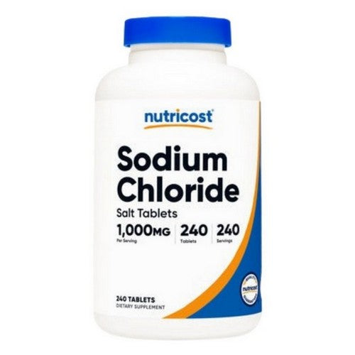 Nutricost Sodium Chloride Tablets 1000 Mg 240 Count