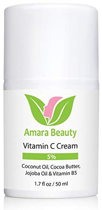 Thumbnail for Image 4 of Amara Beauty Vitamin C Cream for Face with Coconut Oil, Cocoa Butter & Jojoba Oil, 1.7 fl. oz.