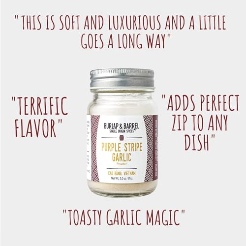 Image 3 of Burlap & Barrel Purple Stripe Garlic - 3oz Glass Jar