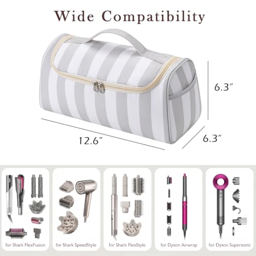 Image 2 of RSRSLEII Striped Hair Tools Travel Bag with Compartments
