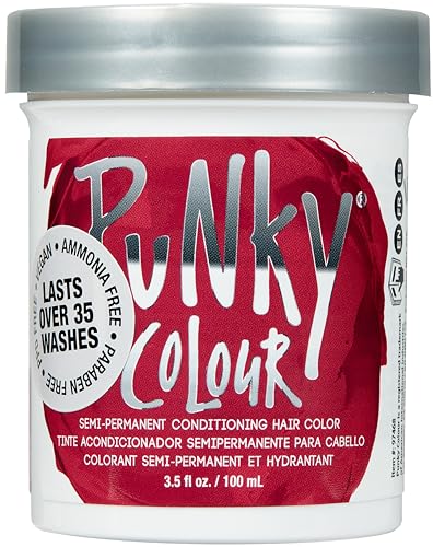 Image 22 of Poppy Red / 3.5 Fl Oz (Pack of 1) for the product Punky Colour Semi Permanent Hair Color