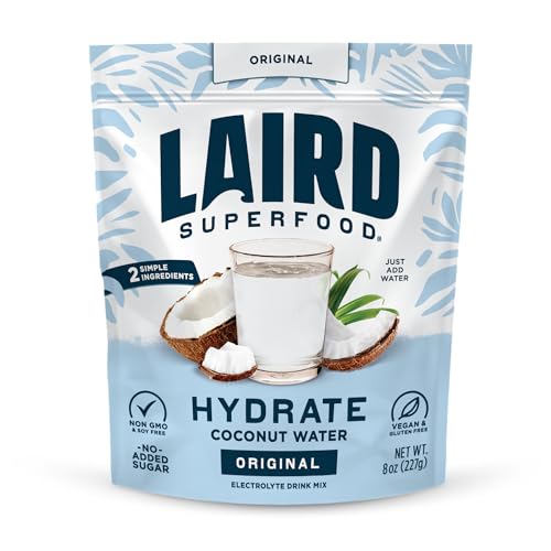 Image 1 of Default Title for the product Laird Superfood HYDRATE Coconut Water Powder Drink Supplement 8 oz. Bag