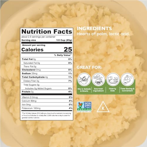 Image 2 of Poshi Riced Heart Of Palm 7oz, 6 Pack