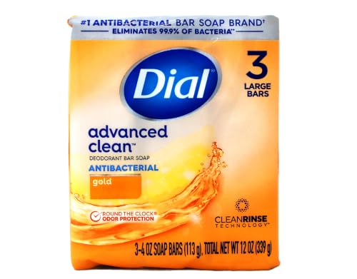 Image 1 of Default Title for the product Dial Gold Dial Antibacterial Soap Bars 4 oz. 3 Pack