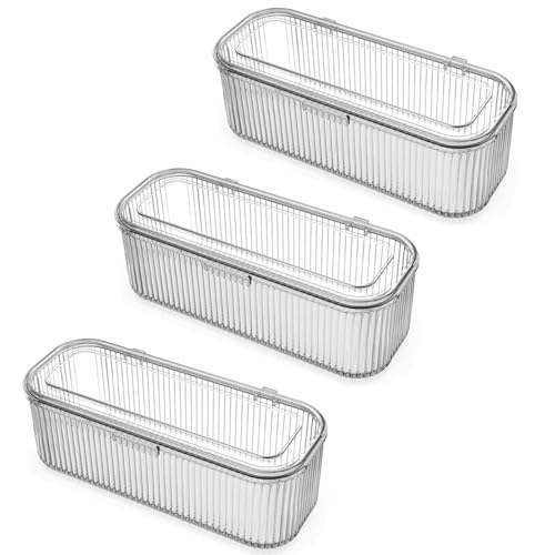Image 3 of 3 Pack for the product JessLab Makeup Brush Holder with Lid, Makeup Sponge Storage Case