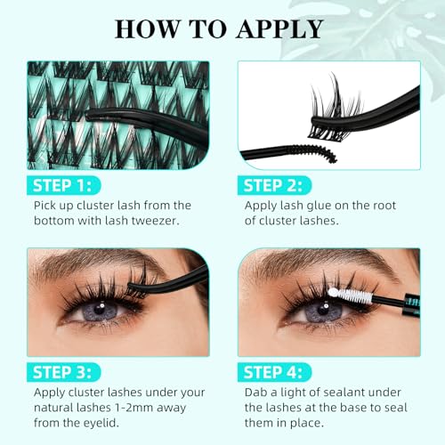 Image 5 of AMZGIRL LASH Lash Clusters Kit C Curl Manga Anime Lashes 10-18mm, Puppy
