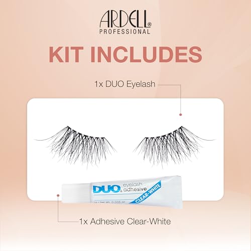 Image 5 of Ardell Half Naked Lashes 421 – Natural Half Lashes for Outer Corner, Soft & Flattering Fit Wispy Volume False Eyelashes, Includes Duo Lash Glue 1g, 2 Pack