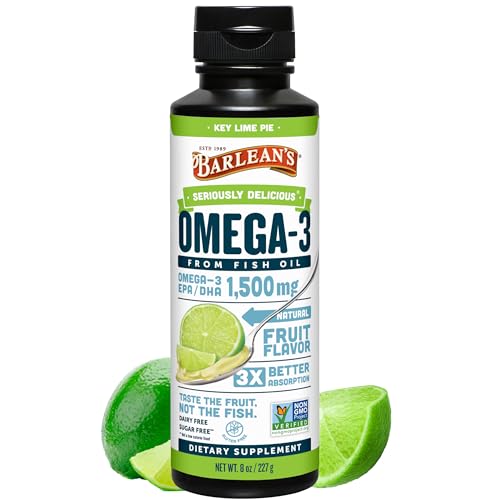 Image 1 of Default Title for the product Barlean's Key Lime Pie Omega-3 Fish Oil Liquid, 8oz