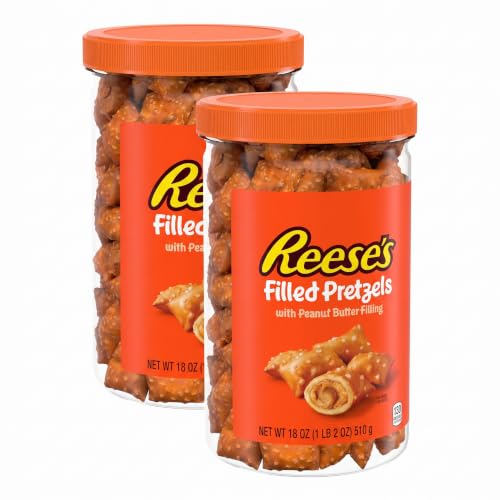 Image 4 of Peanut-Butter / 18 Ounce (Pack of 2) for the product Reese's Filled Pretzels Peanut Butter Nuggets