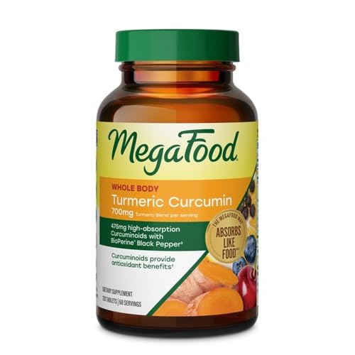Image 1 of 120 Count (Pack of 1) for the product MegaFood Whole Body Turmeric Curcumin Supplement