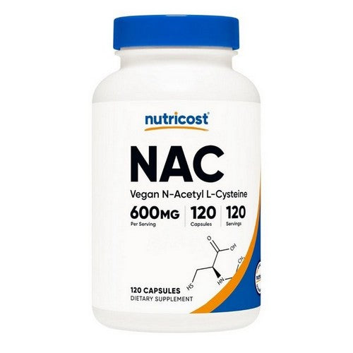 Nutricost N-Acetyl L-Cysteine NAC Capsules 600 Mg 120 Count