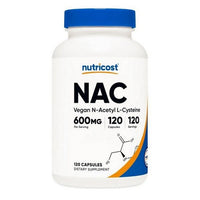 Thumbnail for Nutricost N-Acetyl L-Cysteine NAC Capsules 600 Mg 120 Count