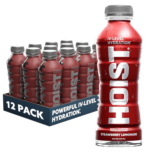 Image 1 of Strawberry Lemonade / 16 Fl Oz (Pack of 12) for the product HOIST Premium Military Hydration Electrolyte Drink