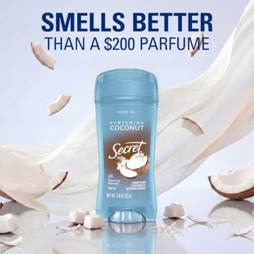 Image 5 of Secret Antiperspirant Deodorant for Women, Nurturing Coconut, 2.6 oz