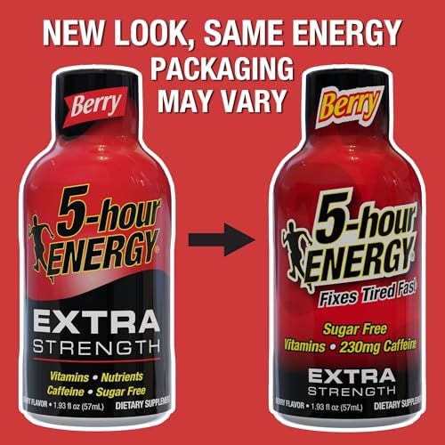 Image 7 of 5-hour ENERGY Extra-Strength Berry Energy Drink 1.93 Oz 12 Bottles Per Pack Box Of 2 Packs