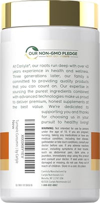 Thumbnail for Image 3 of Carlyle Turmeric Curcumin Supplement | 180 Powder Capsules