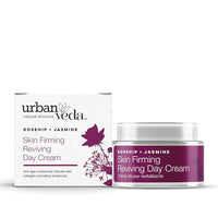 Thumbnail for Image 1 of Default Title for the product Urban Veda Skin Firming and Tightening Lotion | Rose Reviving Day Cream | Eye Cream for Puffiness and Bags Under Eyes | Face Moisturizer with Rosehip Oil | Vitamin E Cream for Aging Skin | 1.70 Fl oz
