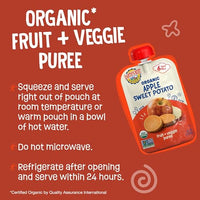 Thumbnail for Image 3 of Earth's Best Organic Baby Food Pouches 3.5 Ounce Resealable Pouch