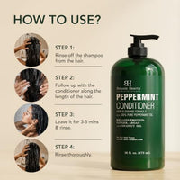 Thumbnail for Image 3 of Botanic Hearth Peppermint Hair Conditioner - 16 Fl Oz