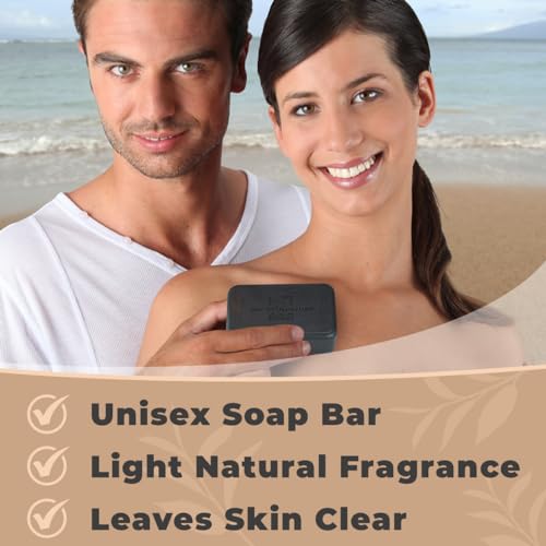 Image 3 of One With Nature Activated Charcoal Soap Bar 4oz 6Pack