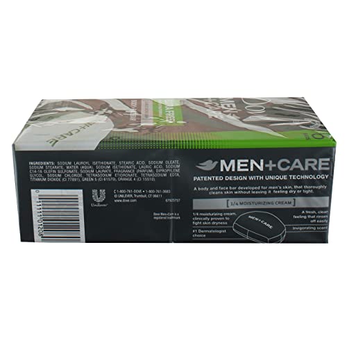 Image 3 of Dove Men+Care Body & Face Bars, Extra Fresh, 4.25 oz bars, 6 ea (Pack of 3)