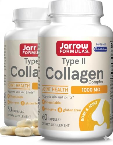 Image 2 of 60 Count (Pack of 2) for the product Jarrow Formulas Type II Collagen Complex 1000 mg Supplements, 60 Capsules, 30 Day Supply