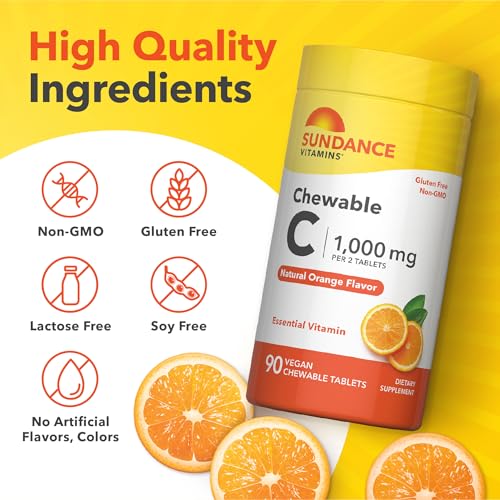 Image 4 of Sundance Chewable Vitamin C 1000mg 90 Tablets