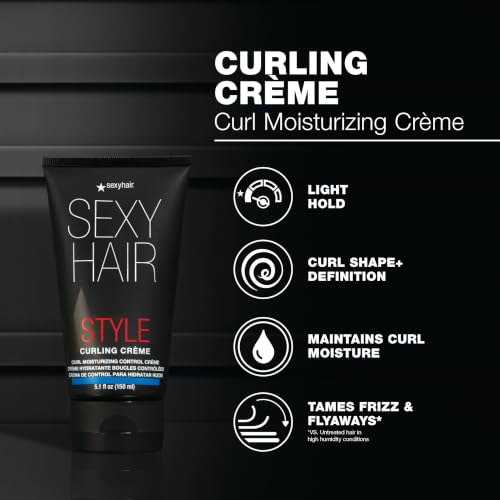 Image 6 of SexyHair Style Curling Crème Curl Moisturizing Control Crème