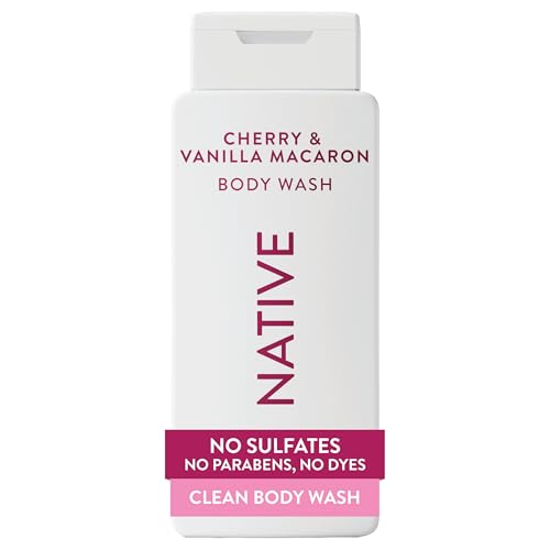 Image 1 of Default Title for the product Native Clean Body Wash Cherry & Vanilla Macaron 18 fl oz