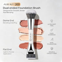 Thumbnail for Image 2 of ALBEAUT Foundation Brush for Liquid Makeup, Flat? Dual Makeup Brush