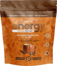 Thumbnail for Image 1 of Default Title for the product Perk Energy + Extra Protein Powder (Pumpkin Spice Latte) 1.3 LB