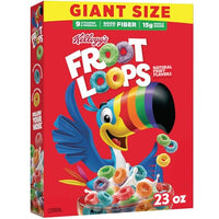 Thumbnail for Image 1 of 23 Ounce (Pack of 1) for the product Kellogg's Froot Loops Original Giant Size Breakfast Cereal 23 oz