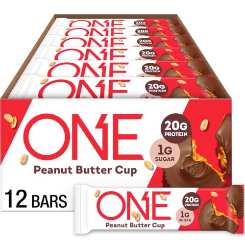 Image 1 of Default Title for the product ONE Peanut Butter Cup Protein Bars, 20g Protein, Gluten Free Snacks, 12 ct