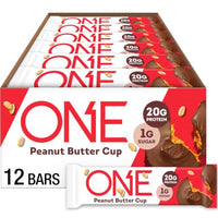 Thumbnail for Image 1 of Default Title for the product ONE Peanut Butter Cup Protein Bars, 20g Protein, Gluten Free Snacks, 12 ct