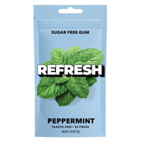 Thumbnail for Image 2 of Peppermint 1 Pack for the product Refresh Gum Variety Natural Sugar-Free Xylitol Chewing Gum