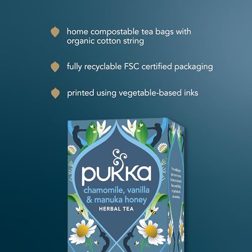 Image 9 of Pukka Calming Chamomile Vanilla & Manuka Honey Herbal Tea Bags