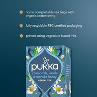 Thumbnail for Image 9 of Pukka Calming Chamomile Vanilla & Manuka Honey Herbal Tea Bags