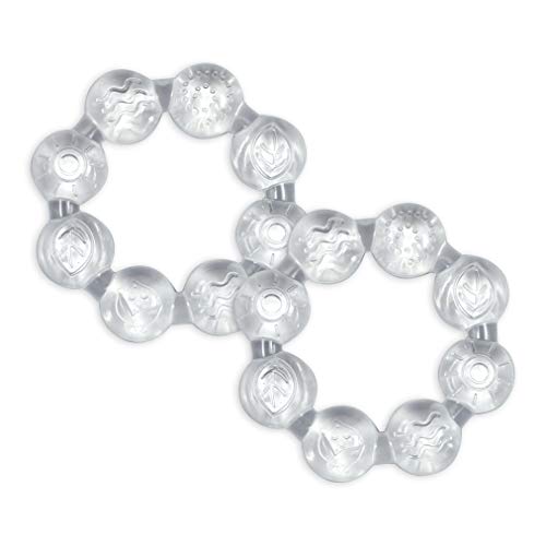 Image 1 of 2 Count (Pack of 1) for the product Green Sprouts Cool Ring Teether (2 Pack) Clear - 6mo+