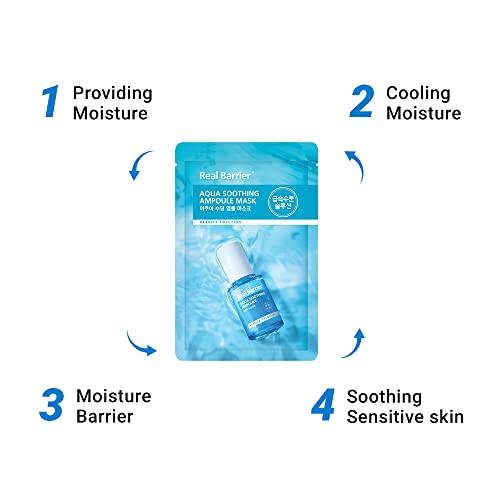Image 3 of Real Barrier Aqua Soothing Ampoule Face Mask, 10 Sheets