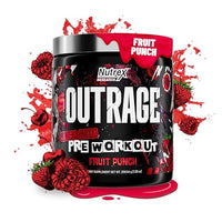 Thumbnail for Image 3 of Fruit Punch / 8 Ounce (Pack of 1) for the product Nutrex Research Outrage Ultra HIGH STIM Pre-Workout Powder for Men