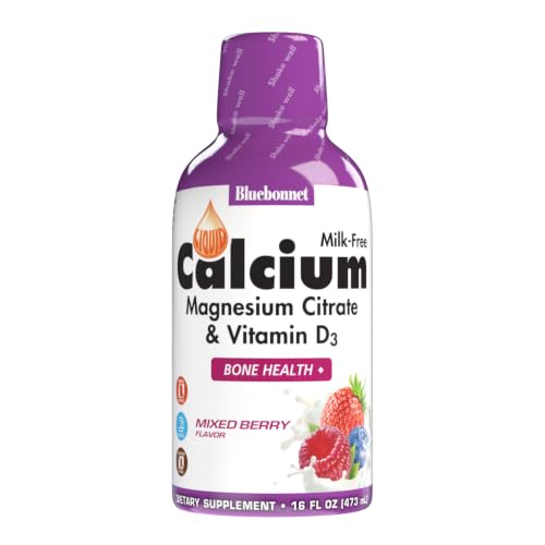 Image 2 of Mixed Berry / 16 Fl Oz (Pack of 1) for the product Bluebonnet Nutrition Liquid Calcium Citrate Magnesium Citrate Vitamin D3 Bone Health