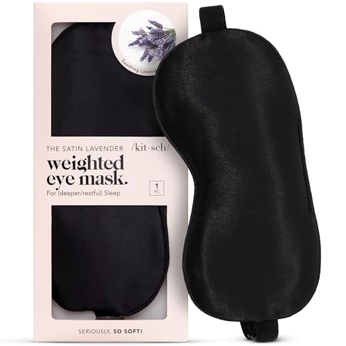 Image 4 of Weighted Black for the product Kitsch Satin Sleep Mask